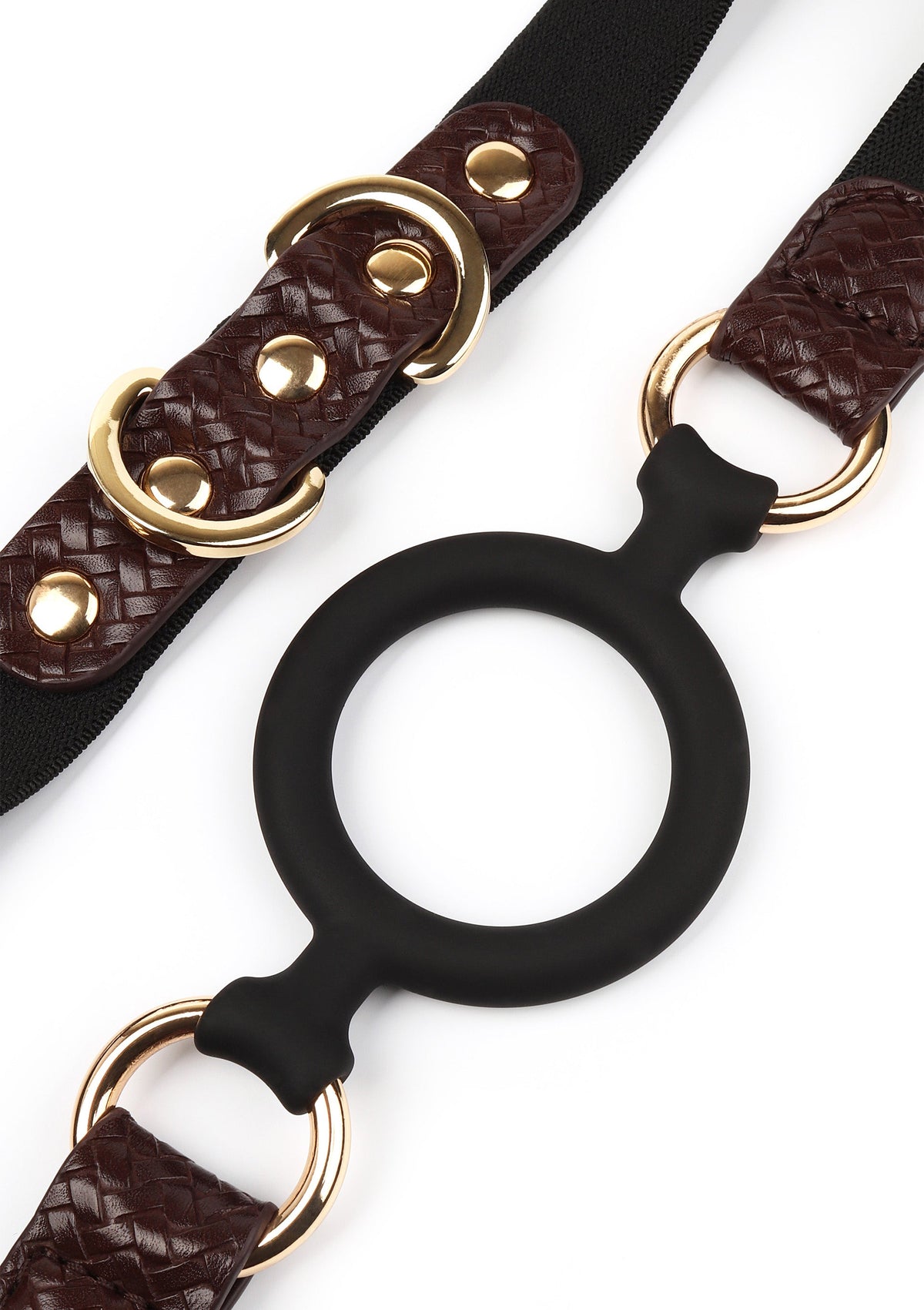 Open Ball Gag BROWN - 4
