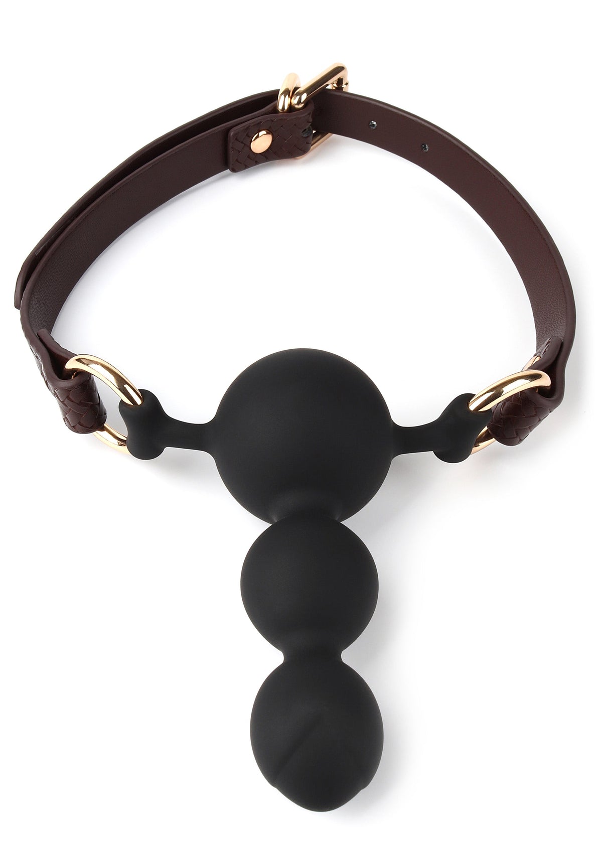 Beaded Ball Gag BROWN - 4