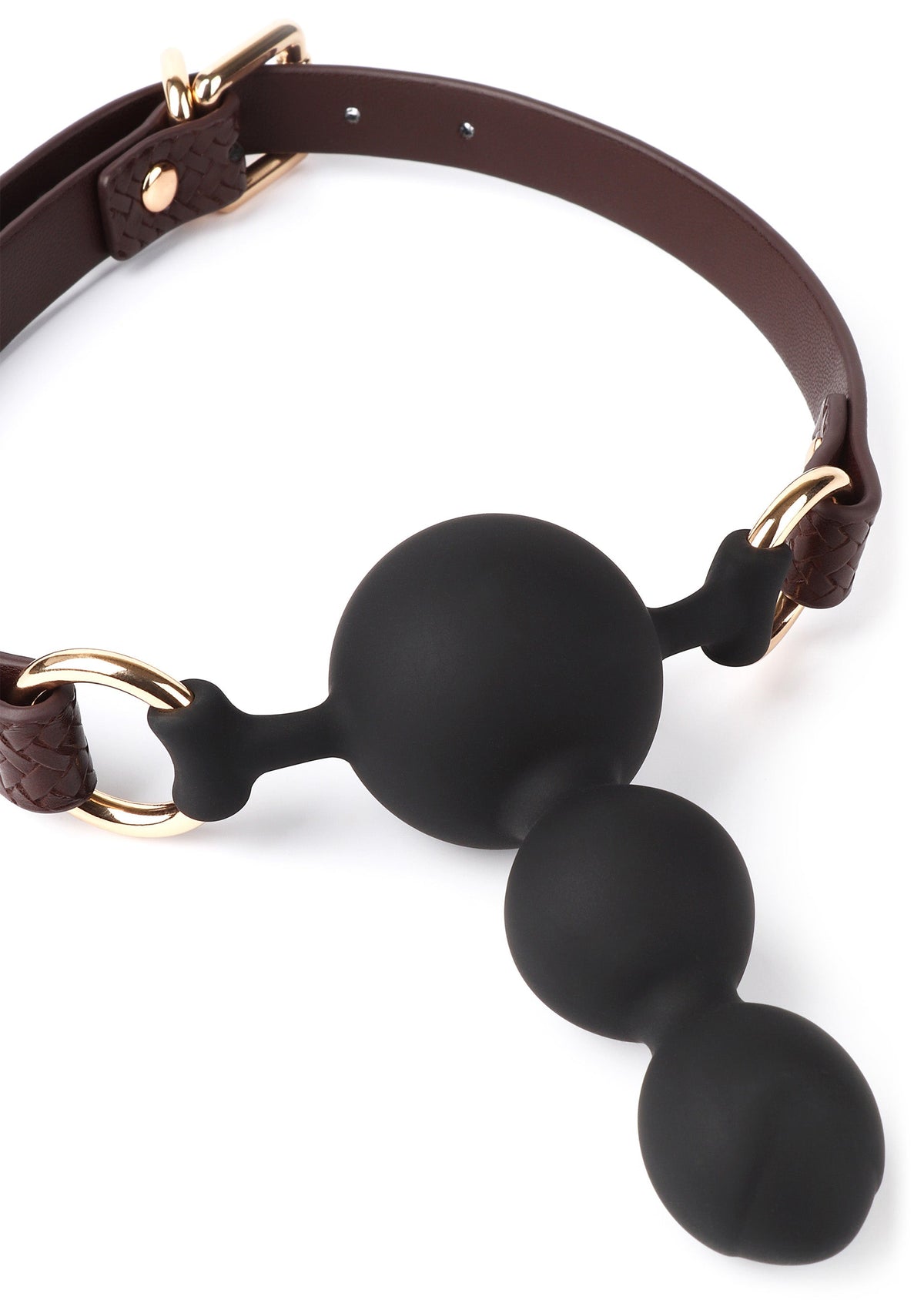 Beaded Ball Gag BROWN - 5