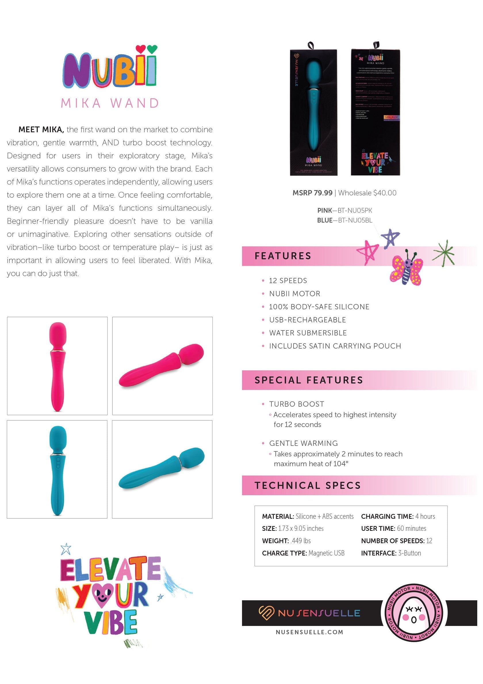 Nubii Mika Wand PINK - 7