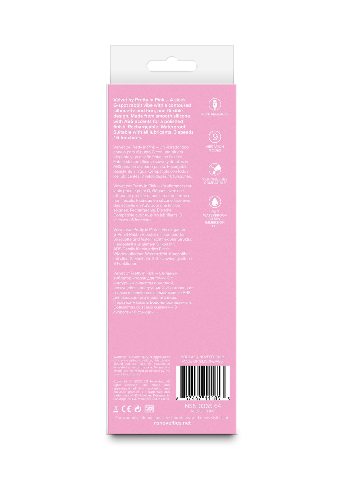 Velvet G-Spot Vibrator PINK - 2