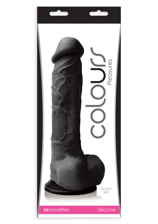 NS Novelties Colours Pleasures 8' Dildo - Black