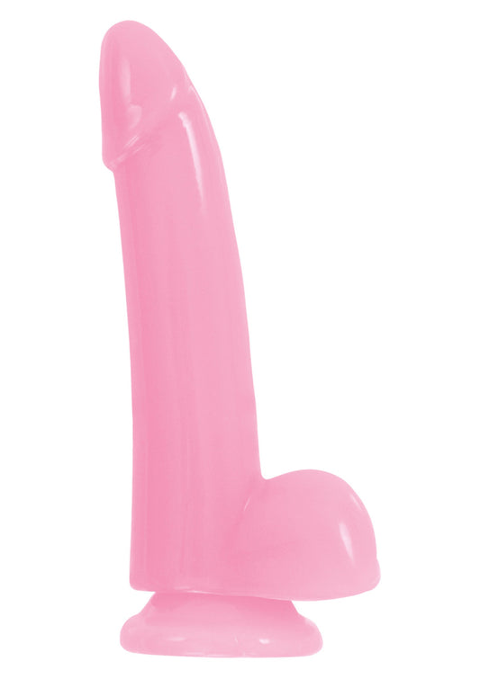 Smooth Glowing Dong 5 inch - Roze