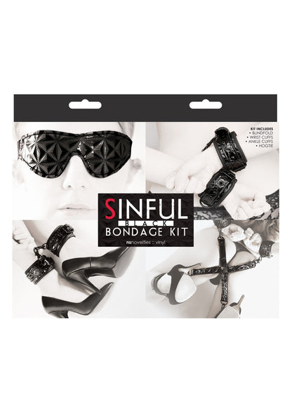 NS Novelties Sinful Bondage Kit BLACK - 1