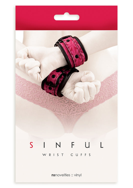 NS Novelties Sinful Wrist Cuffs - Pink