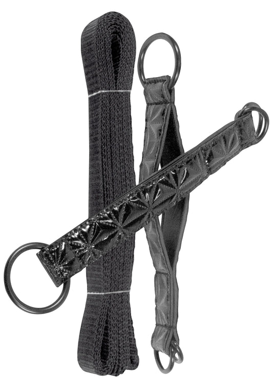NS Novelties Sinful Bed Restraint Straps - Black