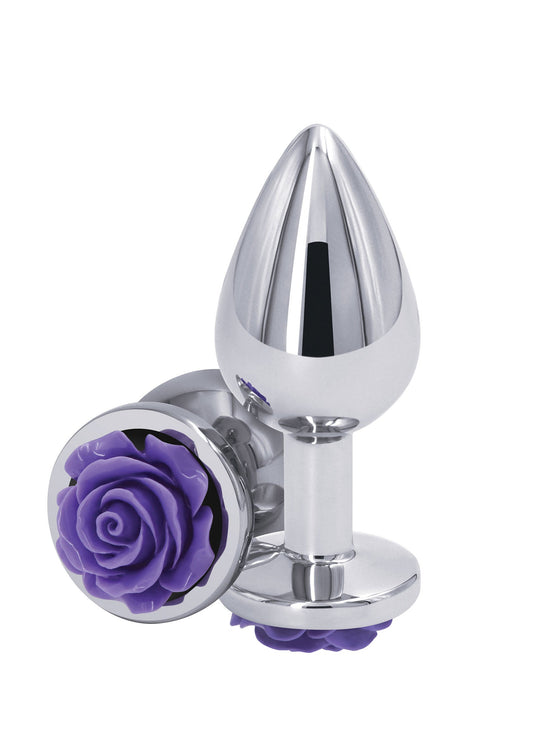 Rose Buttplug Medium - Paars