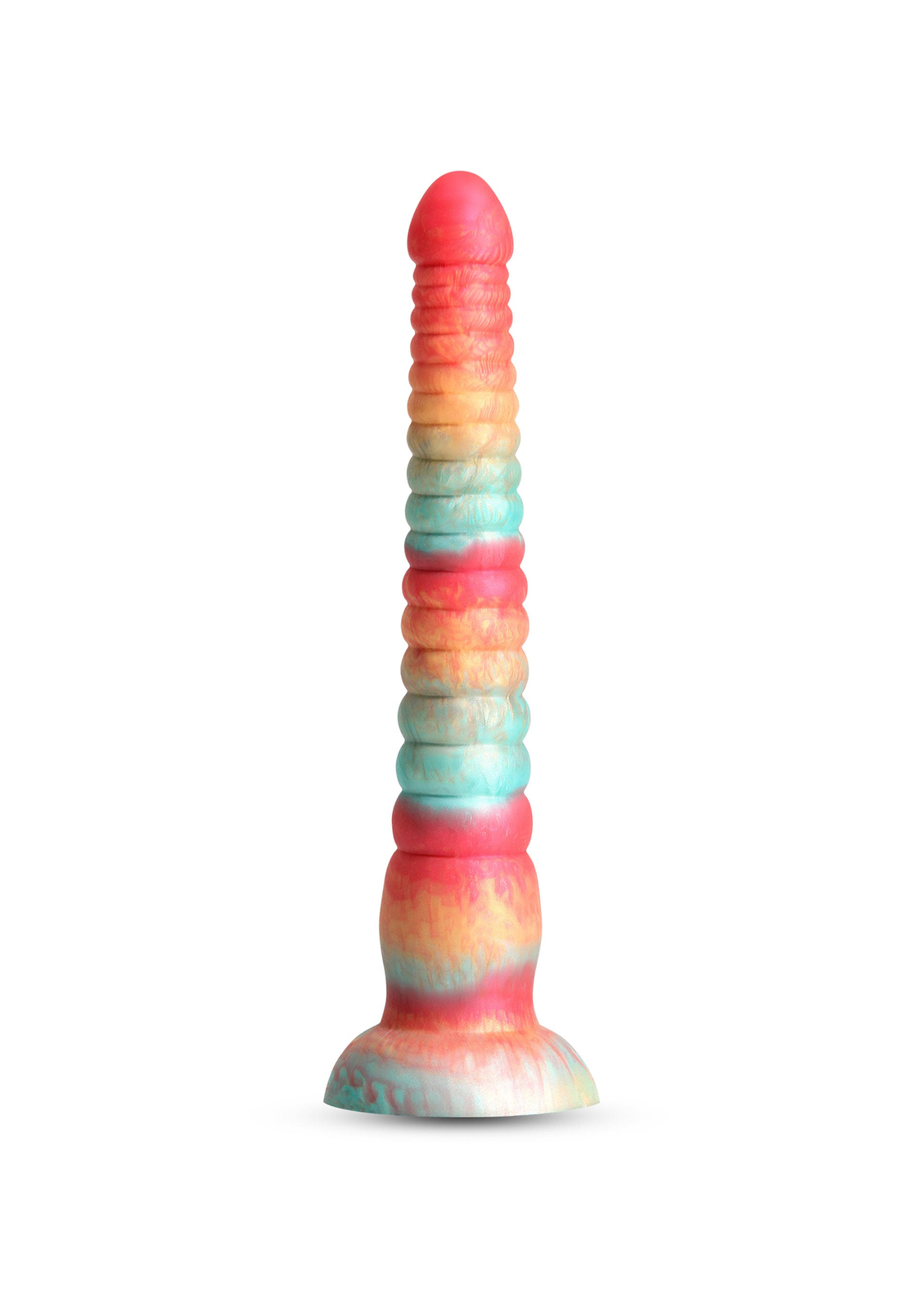Stacked 9 inch Dildo RED - 6