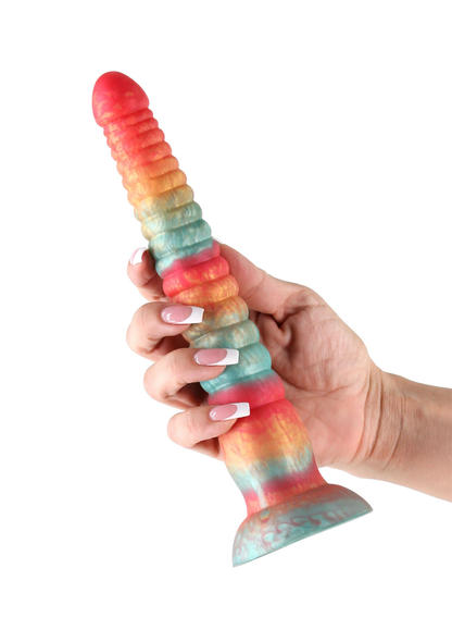 Stacked 9 inch Dildo RED - 2