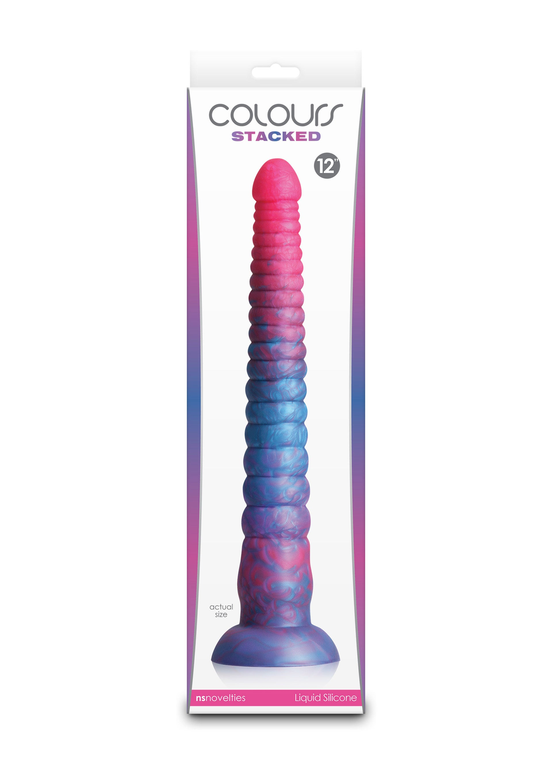 Stacked 12 inch Dildo BLUE - 1