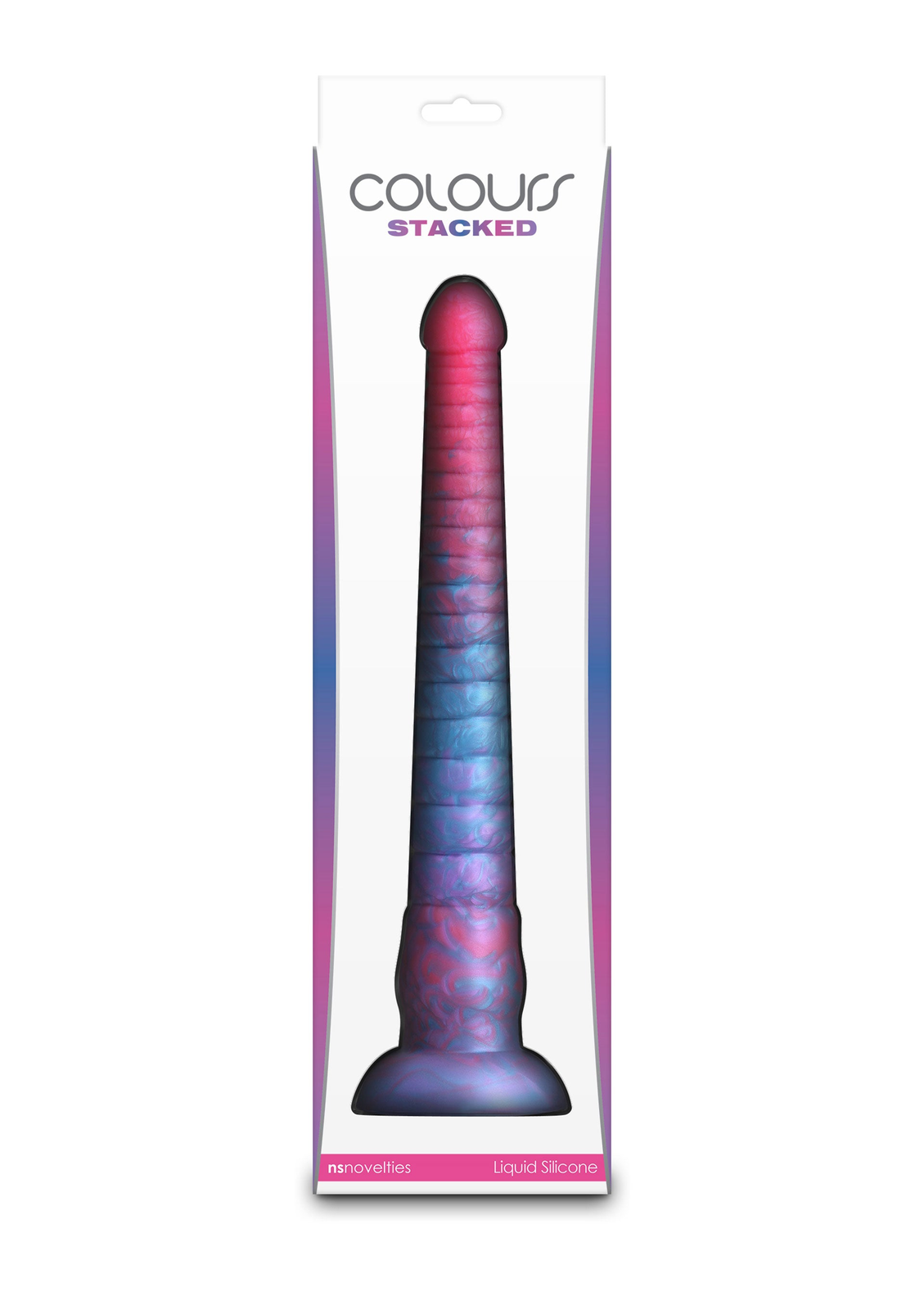 Stacked 12 inch Dildo BLUE - 6