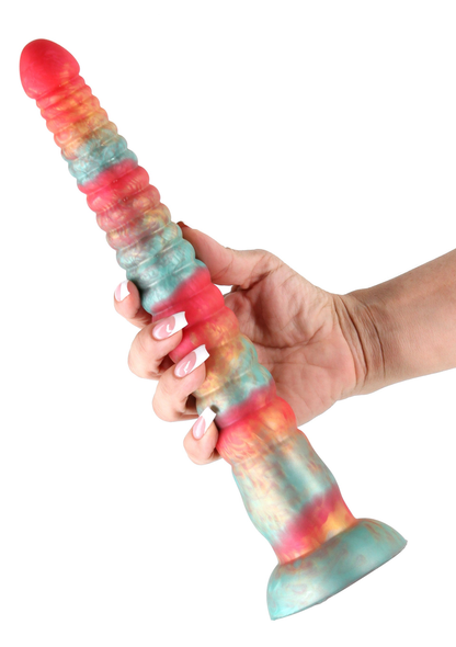 Stacked 12 inch Dildo BLUE - 0