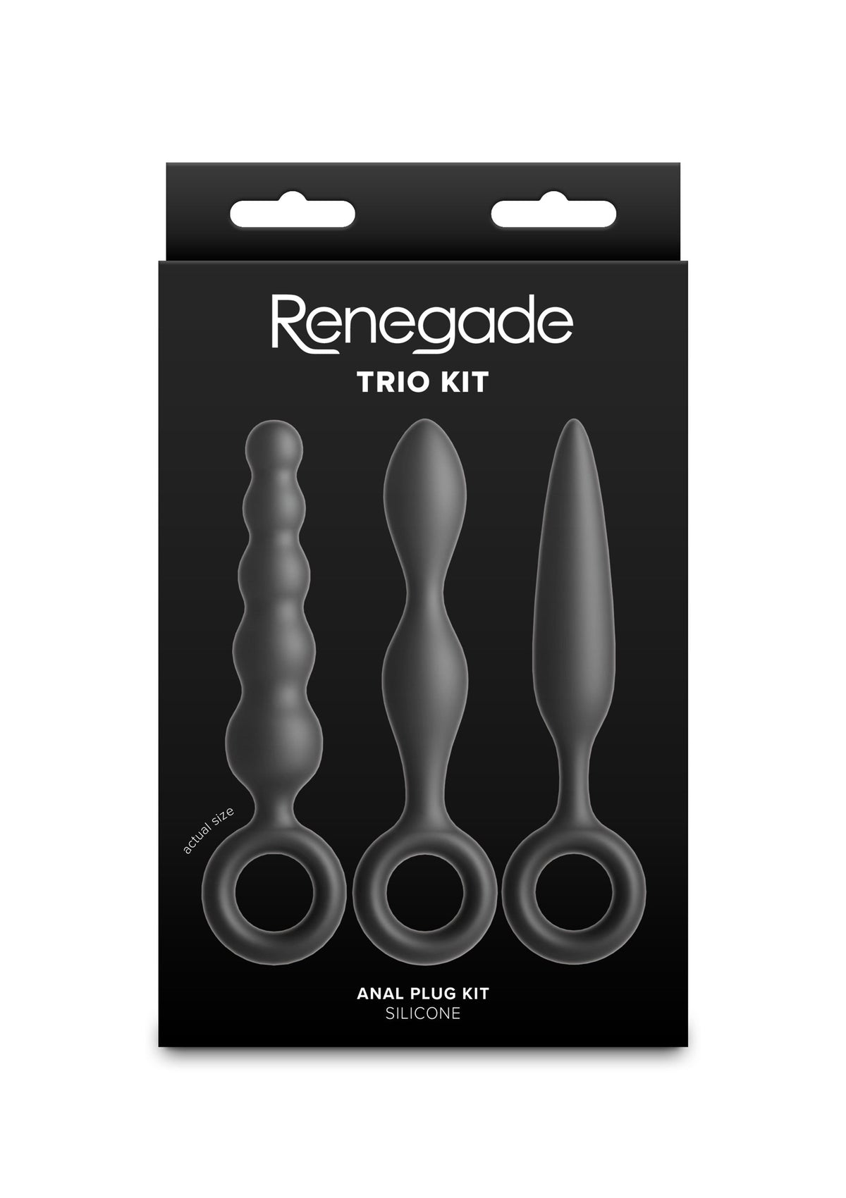 Trio Kit Buttplugs BLACK - 1