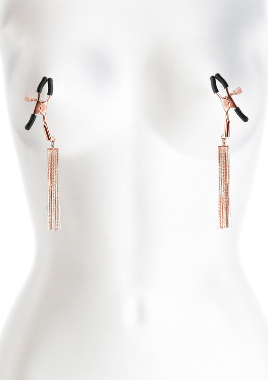 NS Novelties Bound Nipple Clamps D2 - Rose Gold