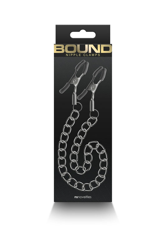 NS Novelties Bound Nipple Clamps DC2 - Black
