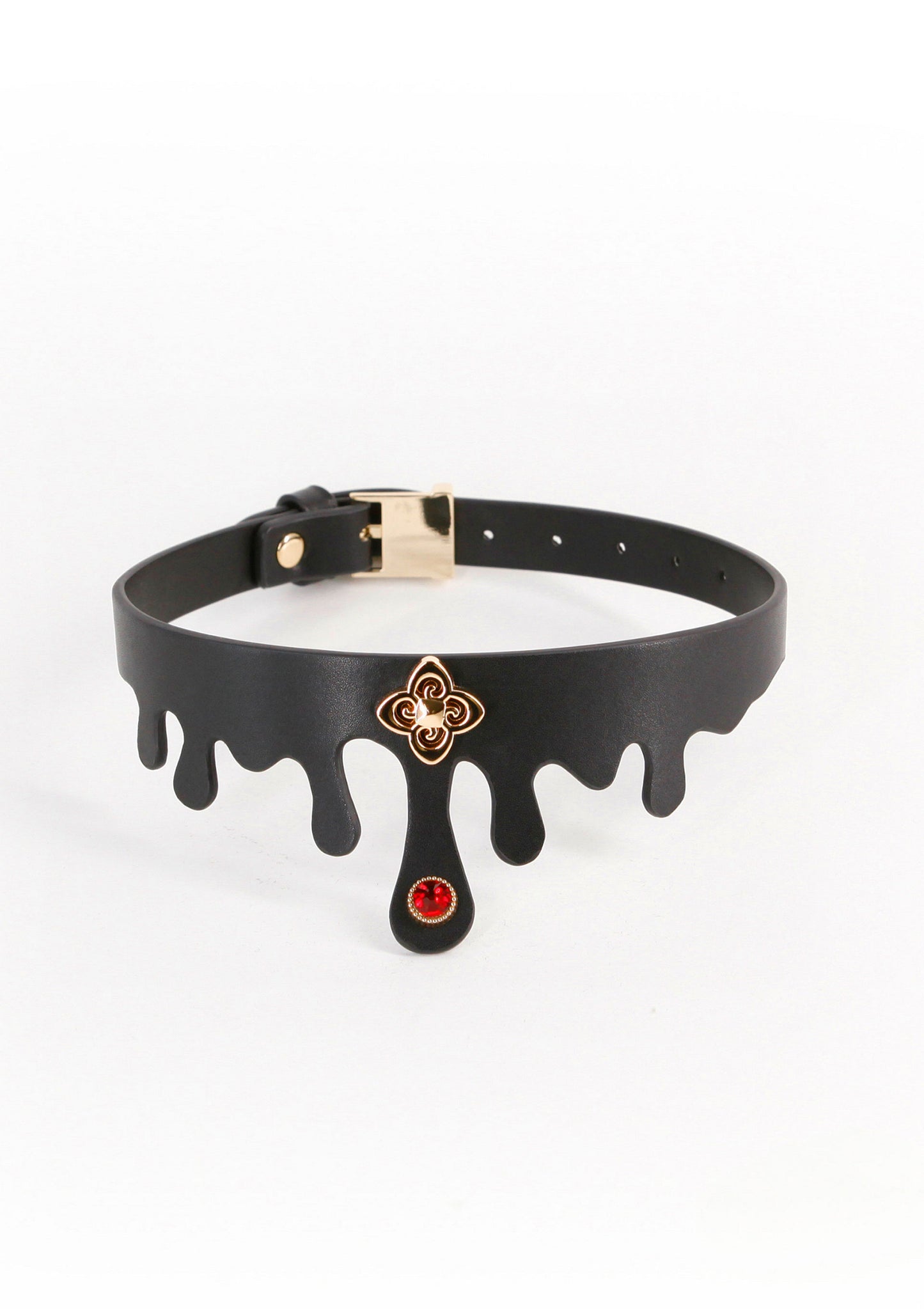 NS Novelties Fetish & Fashion Elvira Collar BLACK - 1
