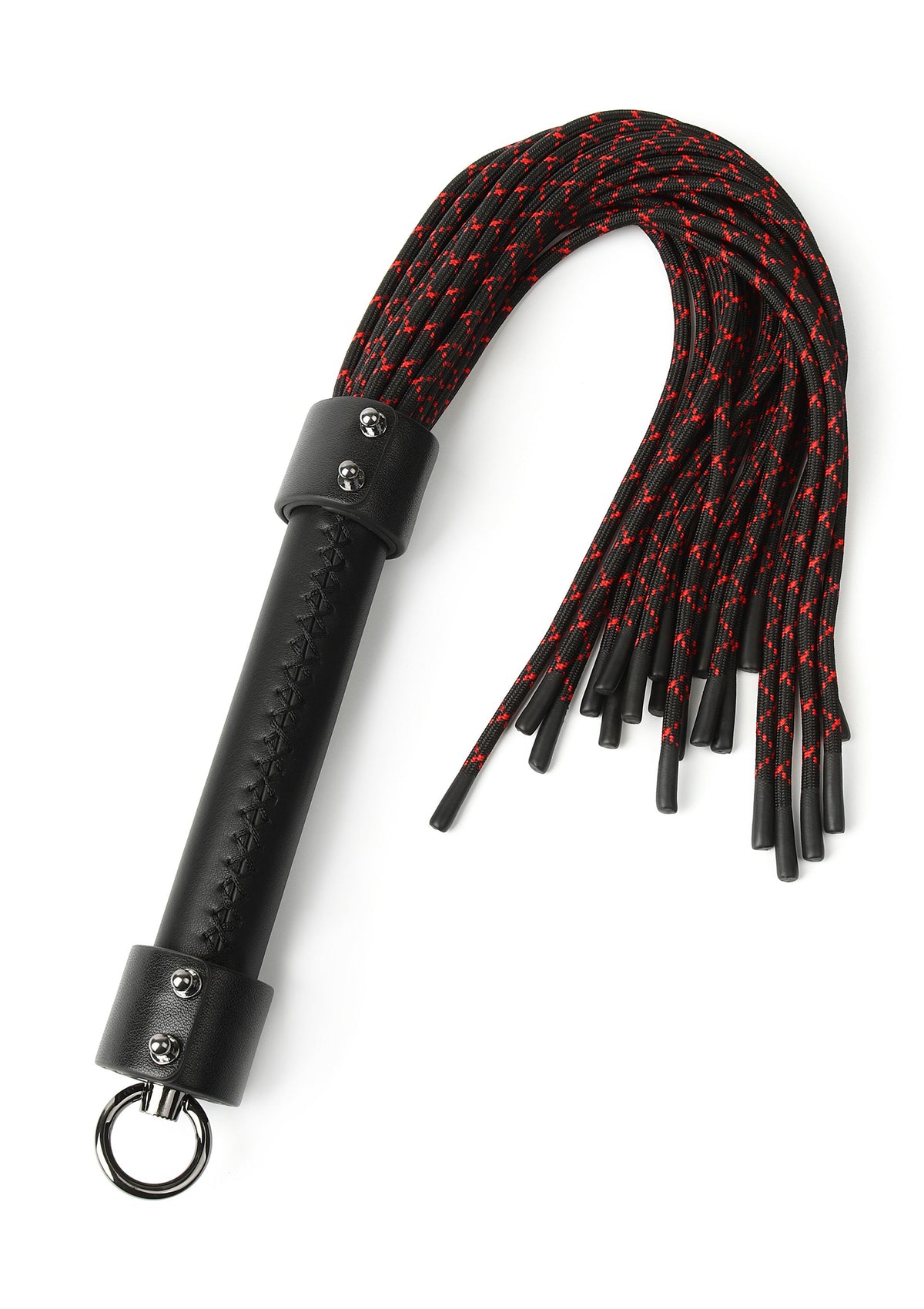 Genuine Leather Knot Flogger BLACK - 0