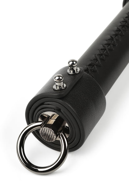 Genuine Leather Knot Flogger BLACK - 3