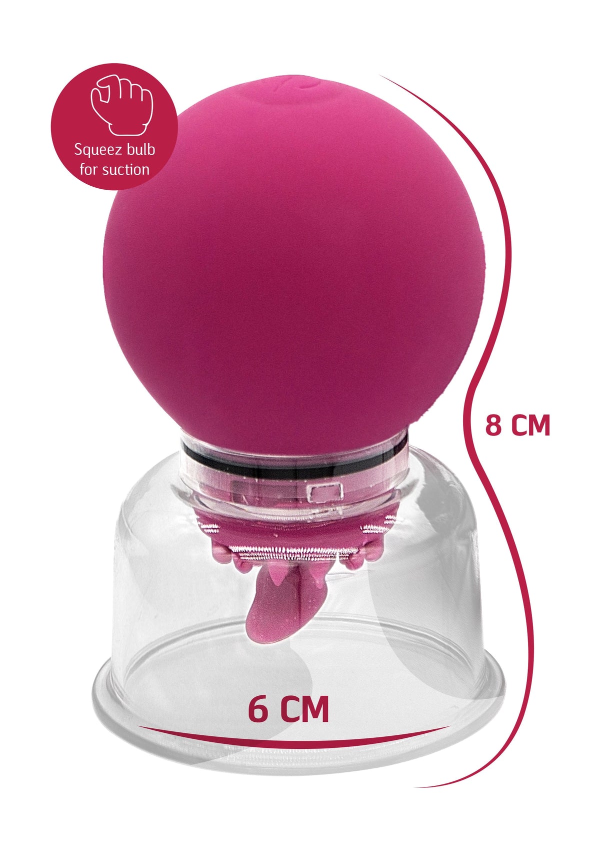 Vibrating & Rotating Nipple & Clitoral Pump PURPLE - 3