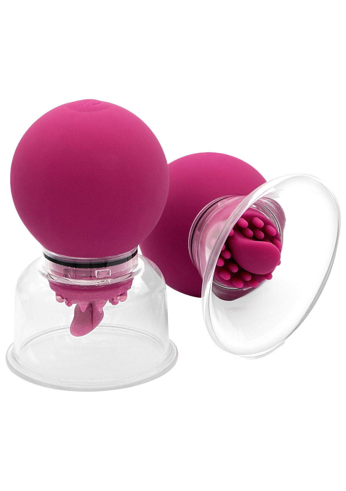 Vibrating & Rotating Nipple & Clitoral Pump PURPLE - 1