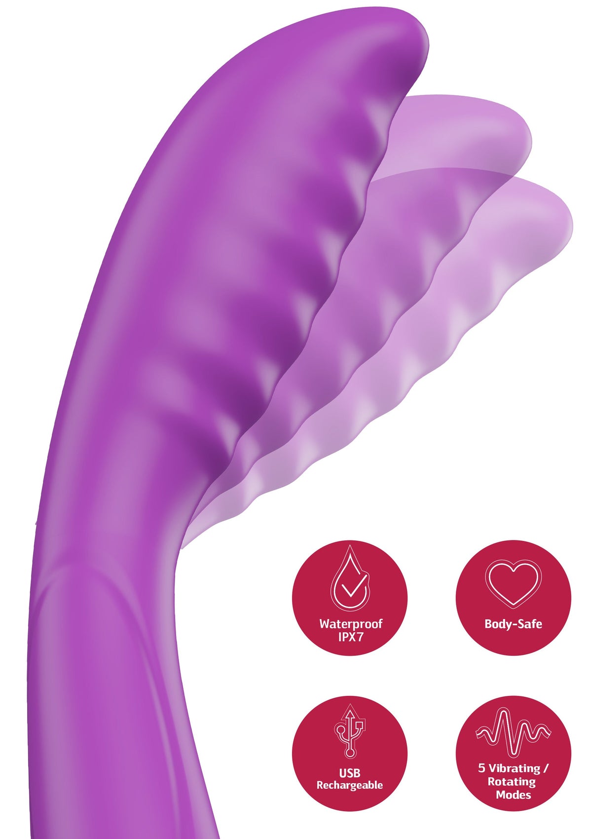 Tapping G-Spot Vibrator PURPLE - 5