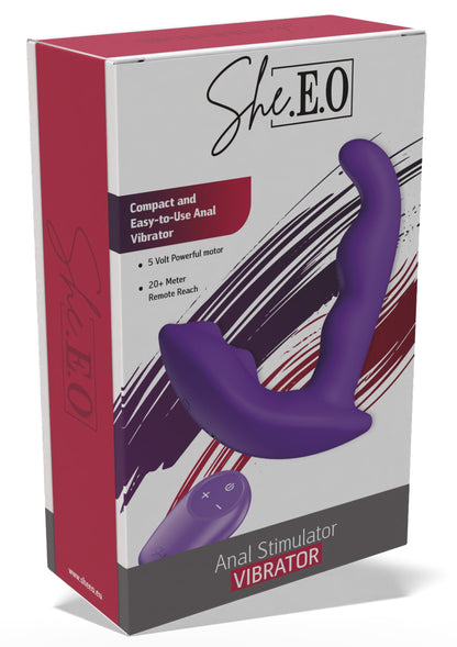 Anal Stimulator Vibrator PURPLE - 2