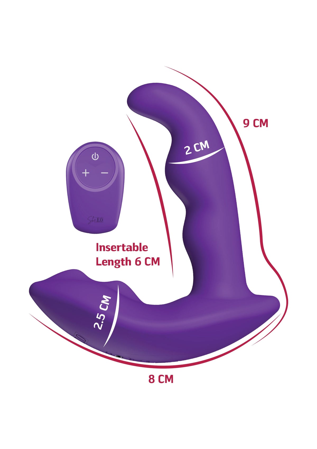 Anal Stimulator Vibrator PURPLE - 3