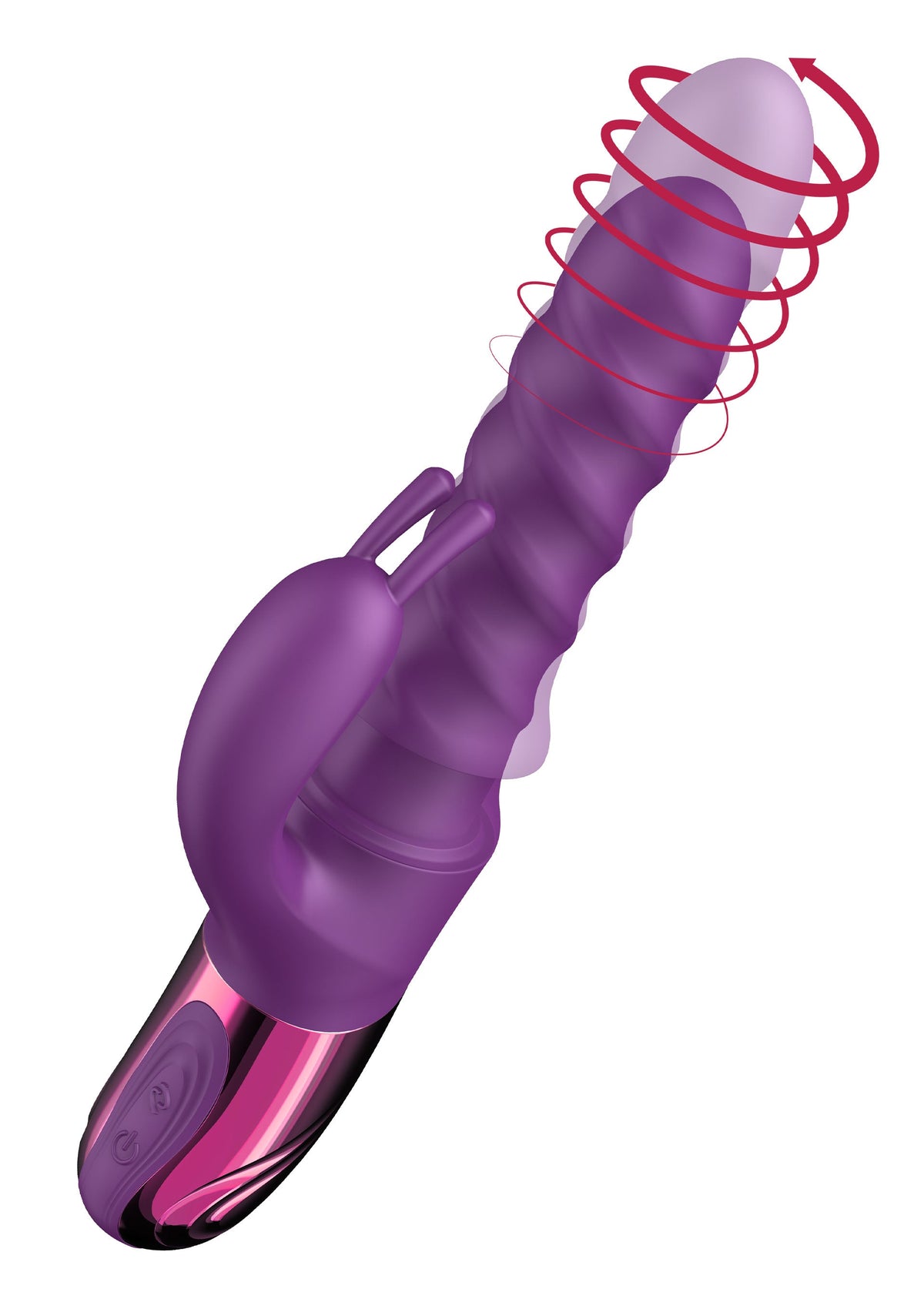 Swirl Rabbit Vibrator PURPLE - 0