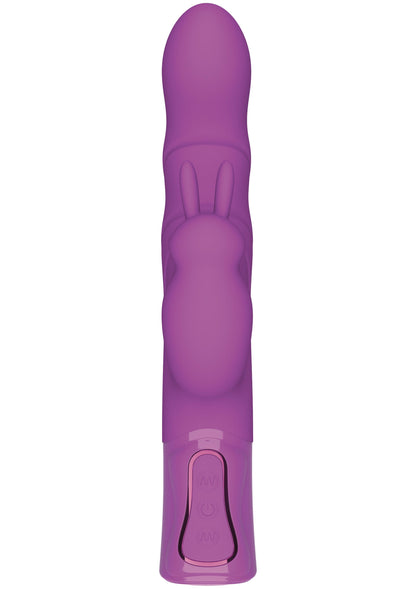 Vibrating G-Spot Thick Rabbit Vibrator PURPLE - 2