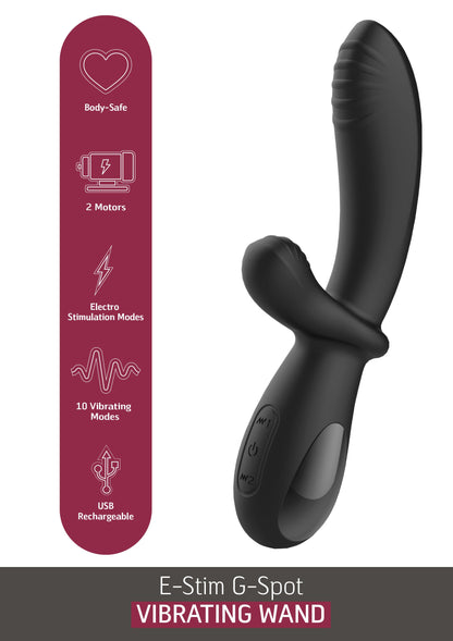 E-Stim G-Spot Vibrator BLACK - 5