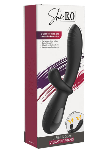 E-Stim Rabbit Vibrator BLACK - 2