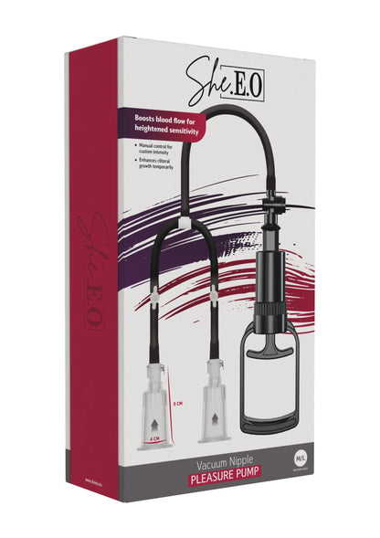 Vacuum Nipple Pleasure Pump M/L BLACK - 2