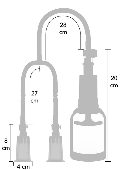 Vacuum Nipple Pleasure Pump M/L BLACK - 1
