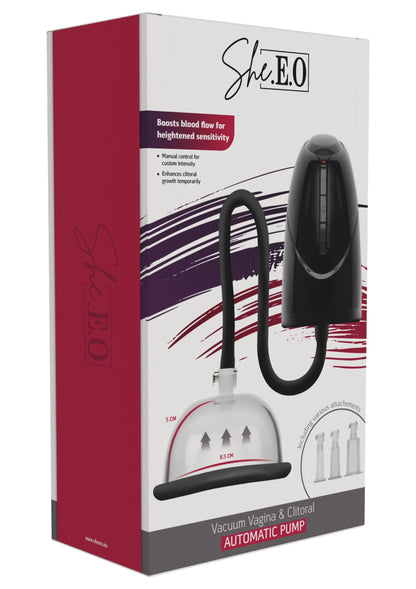 Vacuum Vagina & Clitoral Automatic Pump BLACK - 2