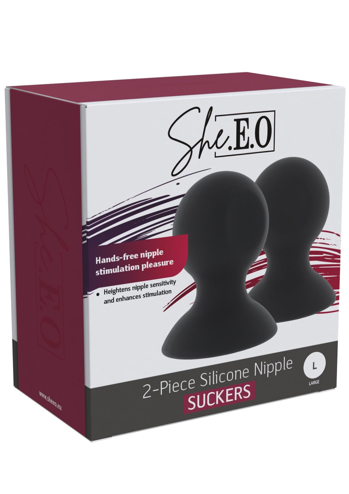 Silicone Nipple Suckers L BLACK - 0