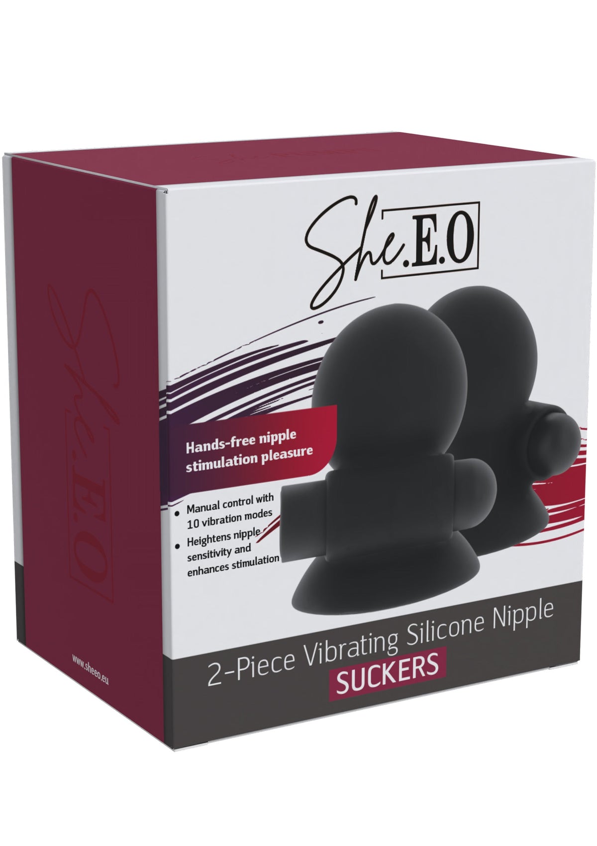 Vibrating Nipple Suckers BLACK - 1
