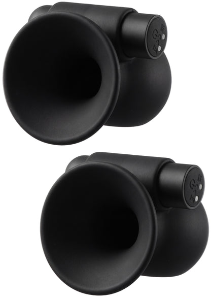 Vibrating Nipple Suckers BLACK - 3