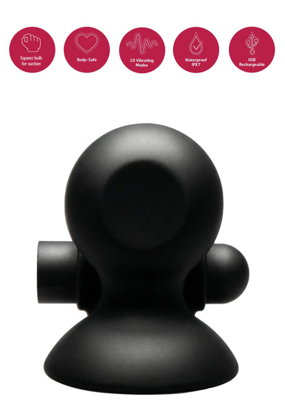 Vibrating Nipple Suckers BLACK - 7