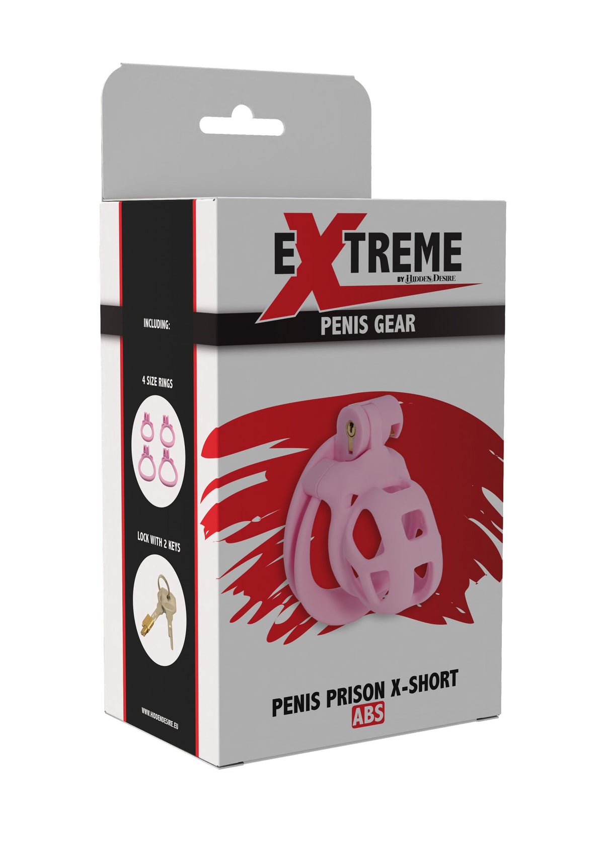Penis Prison Cock Cage X-Short PINK - 1