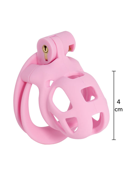 Penis Prison Cock Cage X-Short PINK - 3