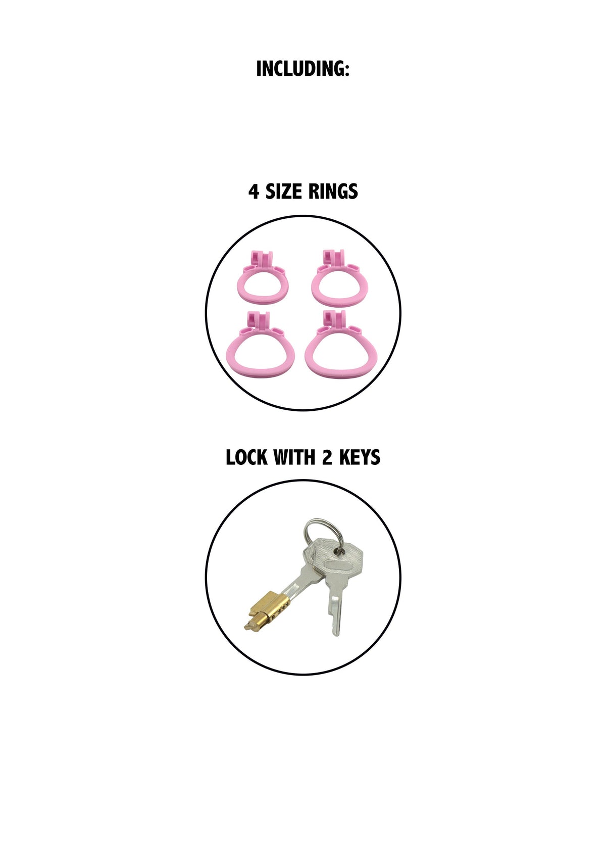 Penis Prison Cock Cage X-Short PINK - 5