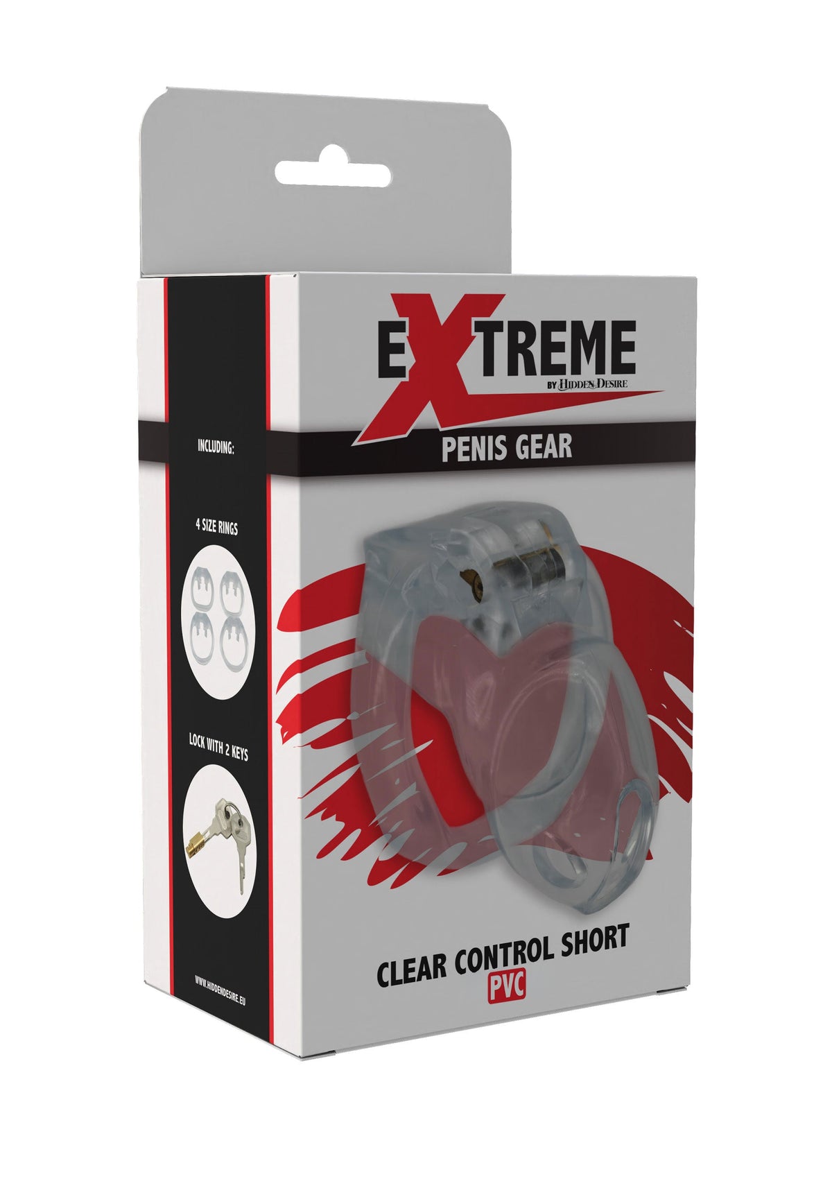 Clear Control Cock Cage Short CLEAR - 2