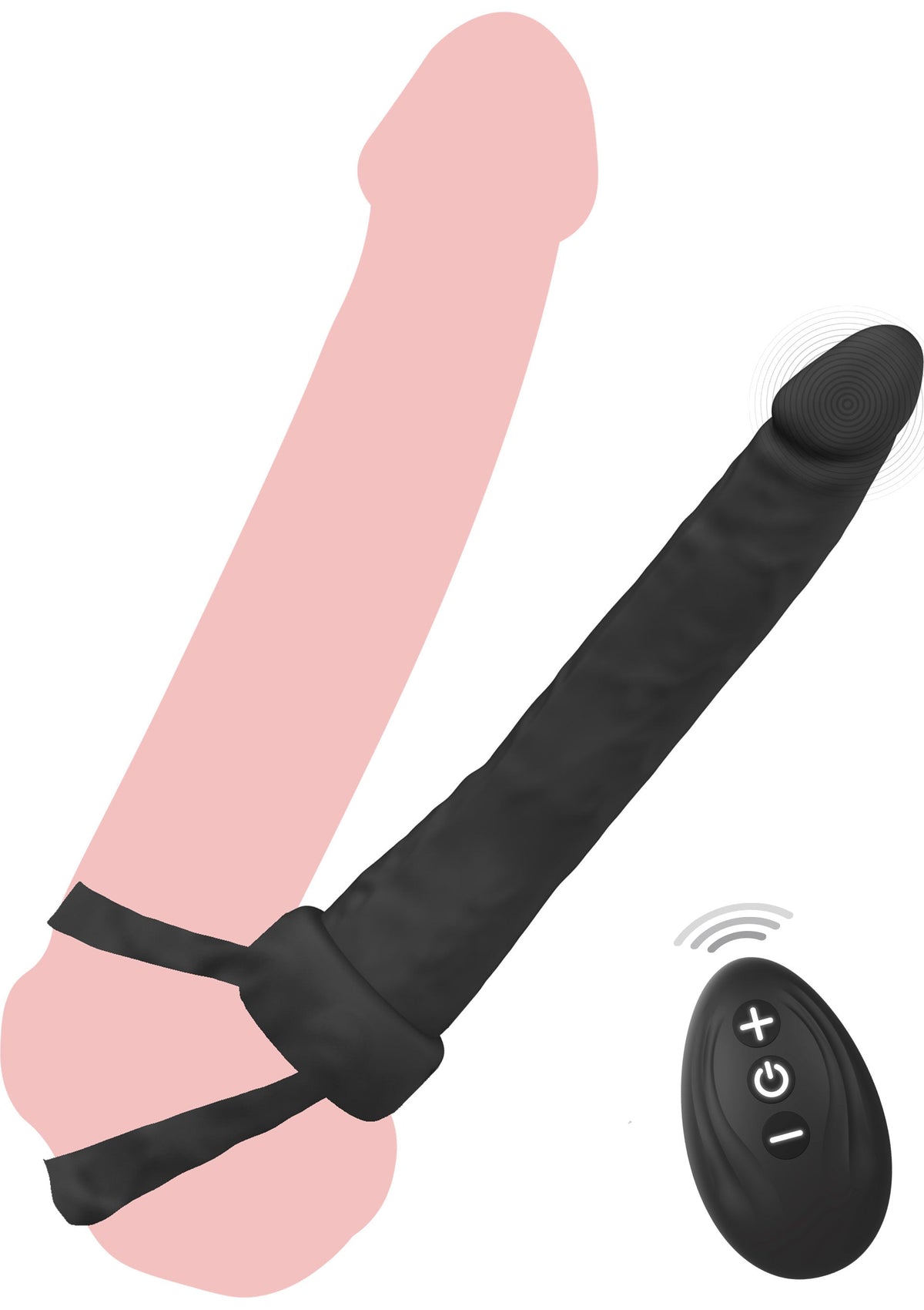 Vibrating Double Trouble Anal Penetrator BLACK - 5