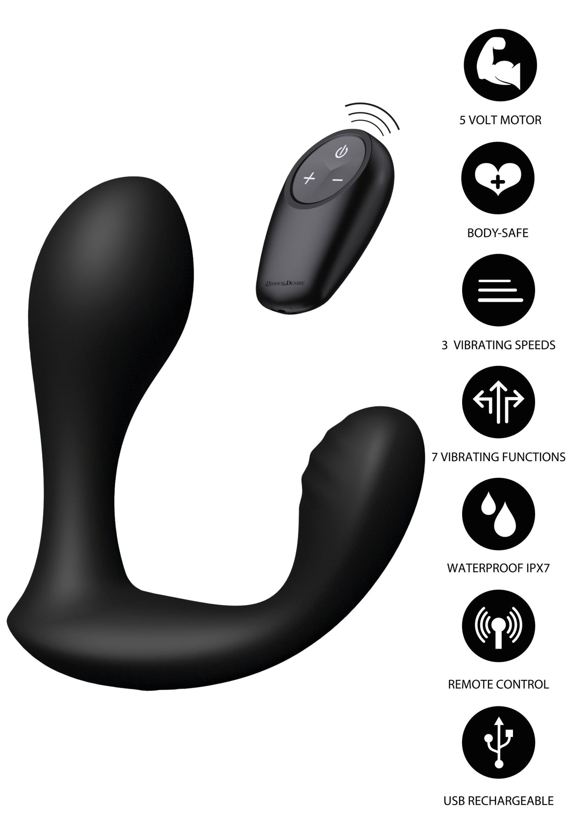 Bullseye Prostate Plug BLACK - 4