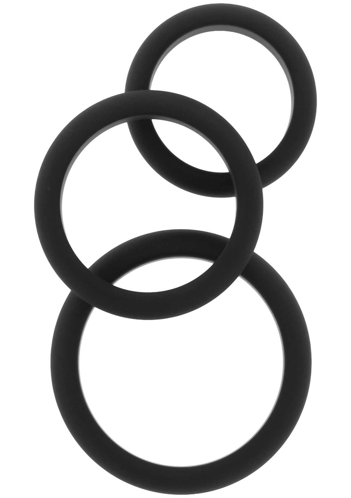 Stamina Premium C-Rings 3 Pcs Set BLACK - 2