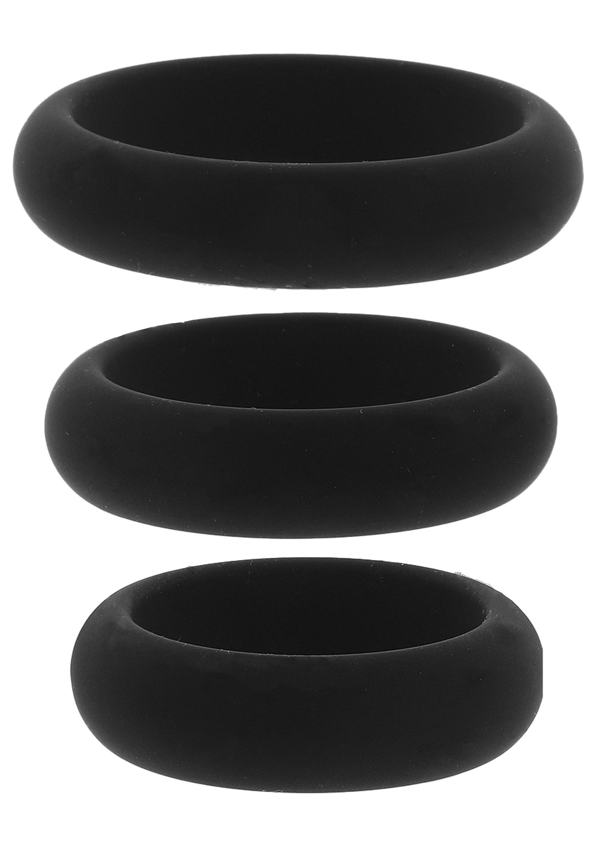 Stamina Premium C-Rings 3 Pcs Set BLACK - 3