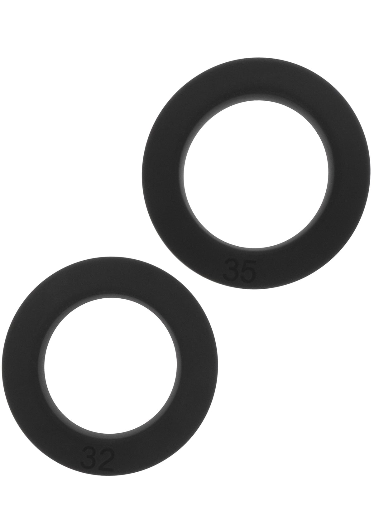 Double Stackers C-Rings 2 Pcs Set L BLACK L - 2