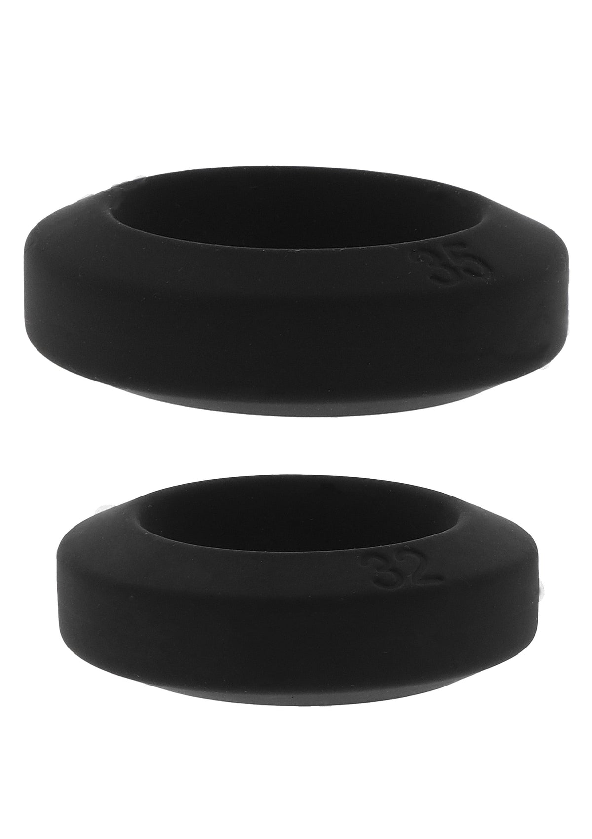 Double Stackers C-Rings 2 Pcs Set L BLACK L - 3