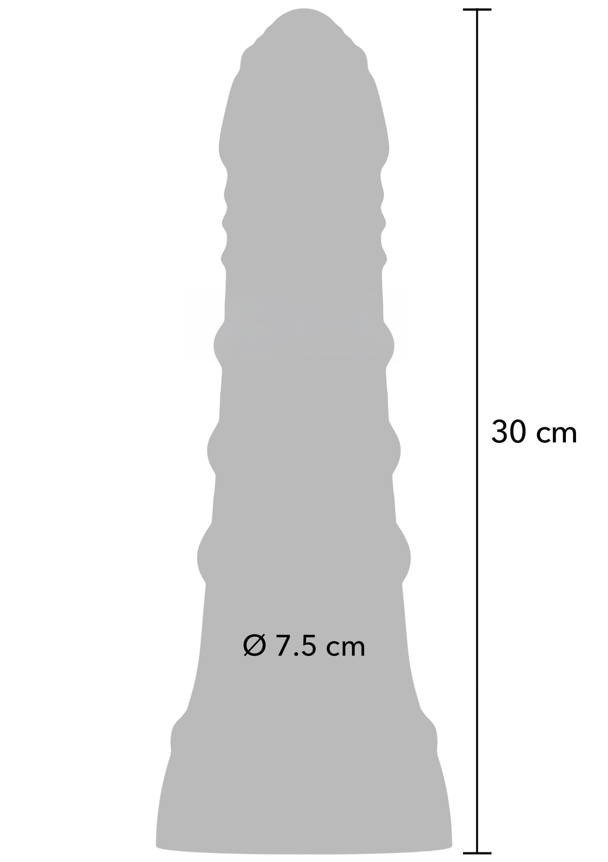 Big Boys Dong PVC 30.5 cm BLACK - 7