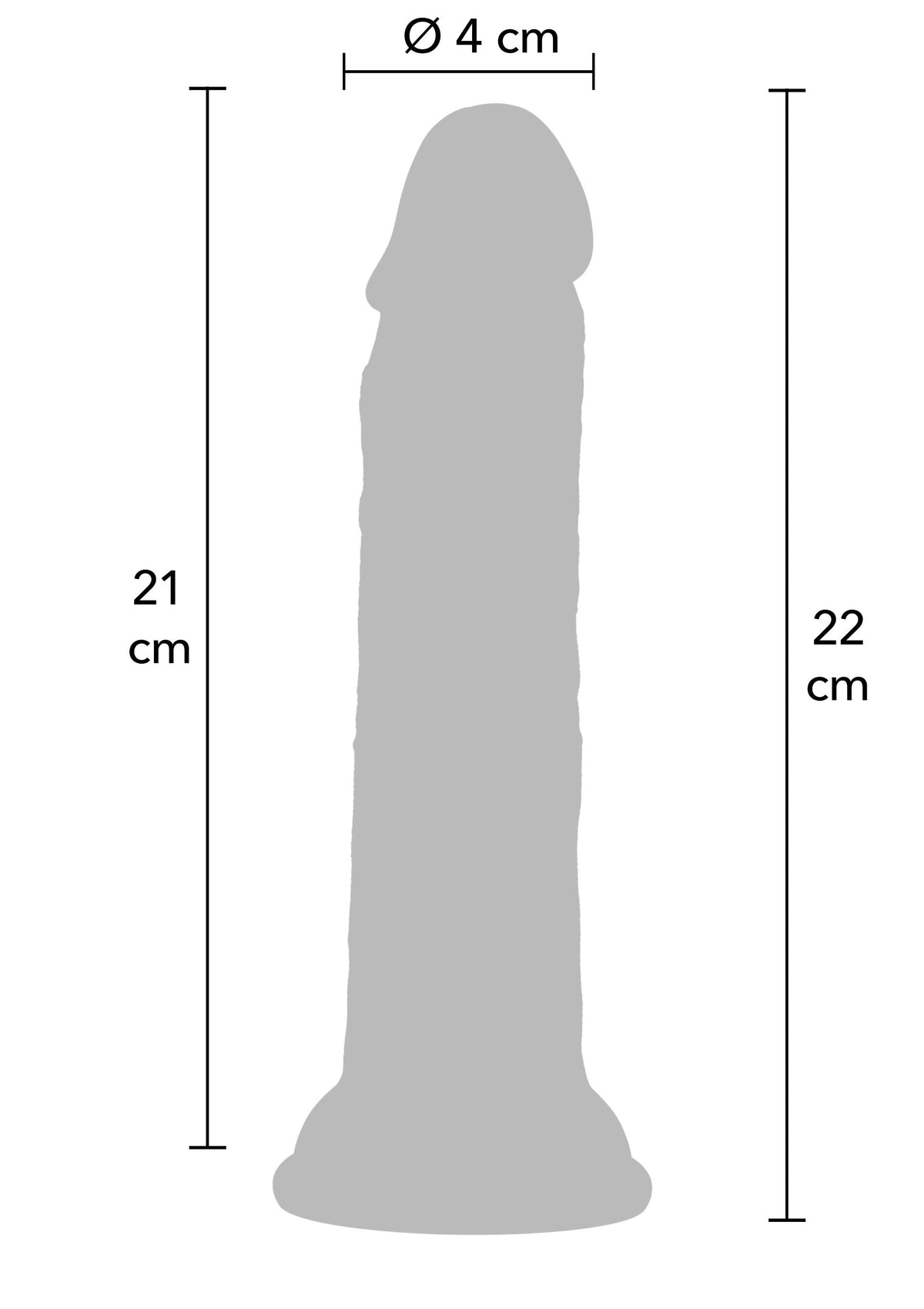 Realistic Dong Liquid Silicone 23 cm BLACK - 1